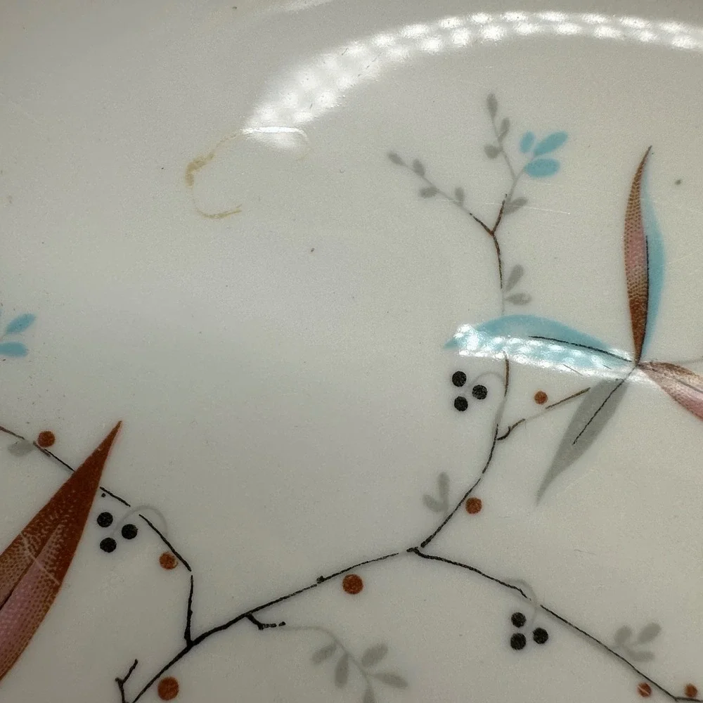 3 Syracuse Carefree True China Finesse Dinner Plates 10 Inch MCM Botanical USA